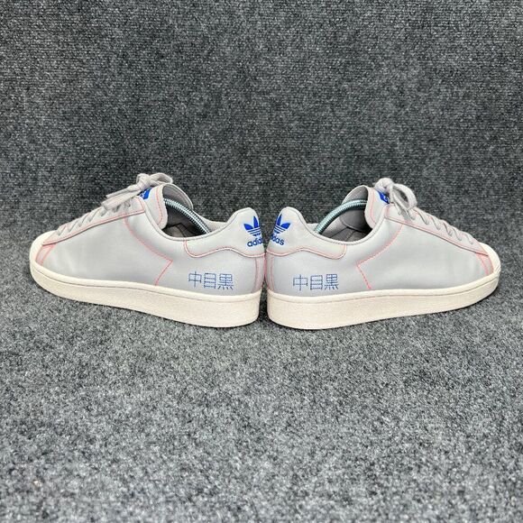 Adidas Superstar Pure Sneakers Men's 10‎ Grey Chalk Embroidered Katakana Shoes - Picture 7 of 13
